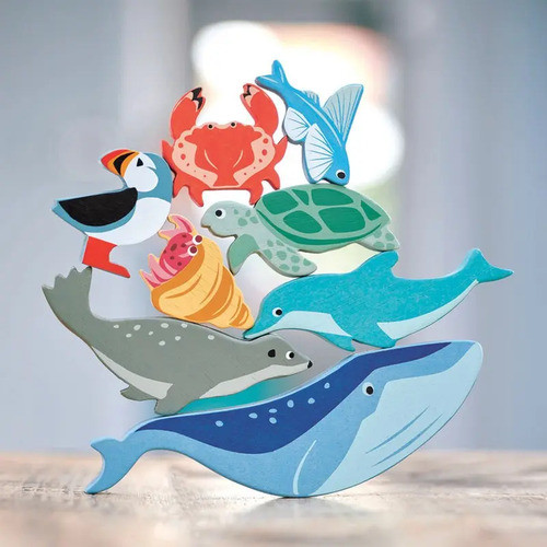 Tender Leaf Toys Pingüino Polo Sur Juguete Madera Niños Ax ® 1