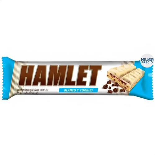 Chocolate Hamlet Blanco Y Cookies Dulce - Pack X12 1