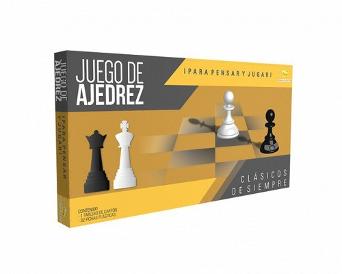 Juego De Mesa Clásico Ajedrez Piezas Plásticas Caja Rodeca 0