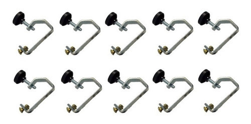Pack 10 Morsas Soporte Gancho Xpro M408 Para Luces Dj Promo 0