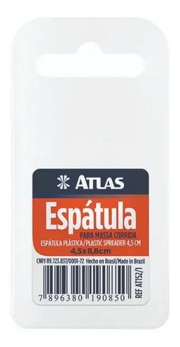 Espátula Plástica Flexible Para Enmasillar Empapelar X12 Uni 1