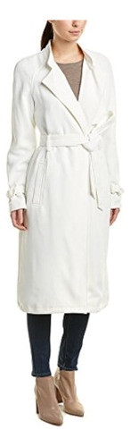 Rachel Rachel Roy Gabardina De Crepé Para Mujer, Blanco, M 0