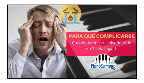 Curso De Piano  Desarrollo Completo 60 Horas Vídeo Hd + Pdfs 1