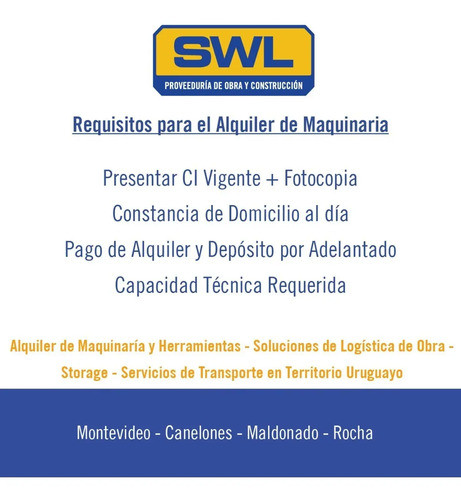 Plataforma Elevadora Tipo Tijera Alquiler Por Día Semana Mes 1