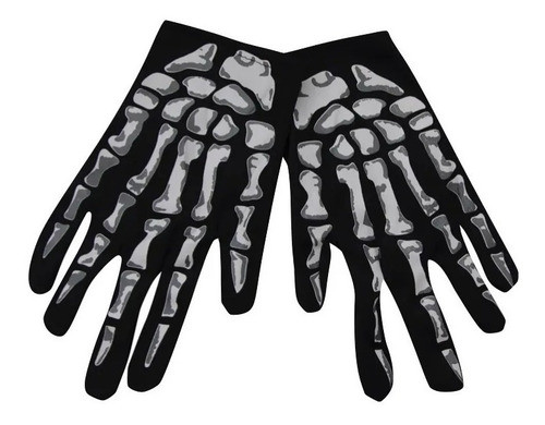 Guantes Esqueleto X 2 Unidades Disfraz Halloween 0