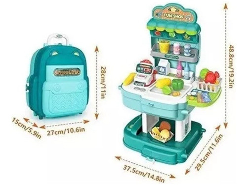 Juego Supermercado Mochila Funny Land Cresko Ft176- Portatil 1