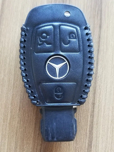 Cubre Llave Cuero Para Mercedes Benz 1