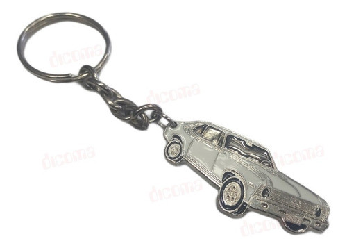 Llavero Chevrolet Chevy Blanco Metal Doble Esmalte 0