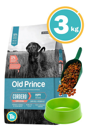 Ración Old Prince Perro Cachorro Novel Cordero + Obsequio 1