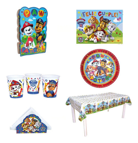 Combo Paw Patrol Platinum Cotillon Cumpleaños 0