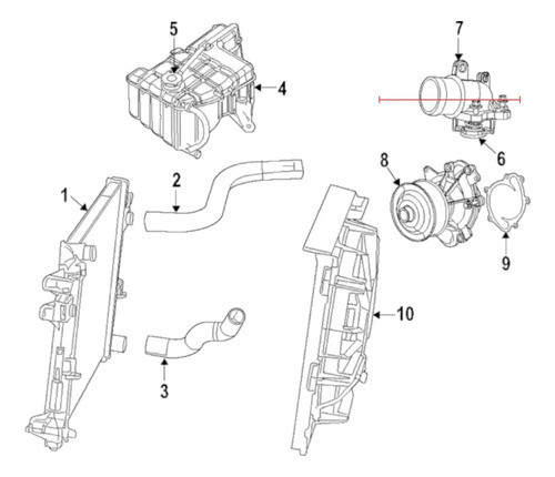 Termostato Jeep Grand Cherokee Wrangler 3.6 Mopar 1