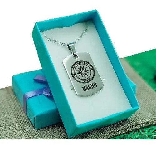 Medalla Acero Quirúrgico Personalizado Con Escudo Y Nombre 0
