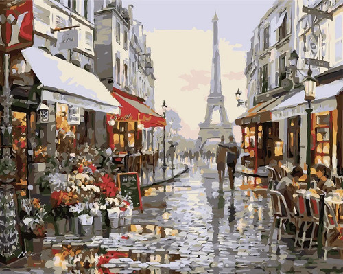 Pintura Por Números Calidad Premium: París. Kitart 0