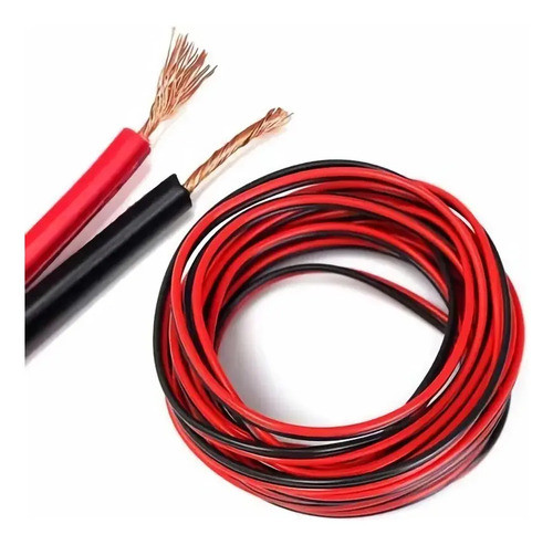 Cable De Audio Bafle Rojo Y Negro 2x0.75mm Por 100 Mts 0