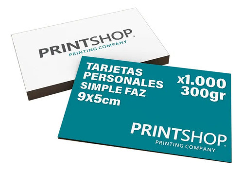 Tarjetas Personales Color Printshop 9x5 300g Simpl Faz X1000 0