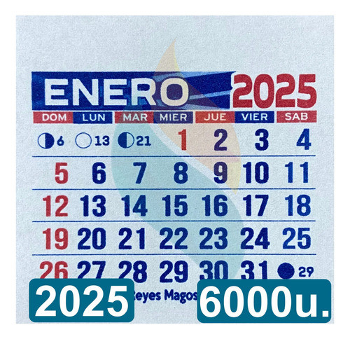 6000 Almanaques Calendarios Mignon- El Mejor De Todos 0