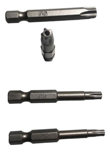 Set 4 Puntas Torx Tamper 5 Puntas / Lobulos Ts20 A Ts40 Kti 1