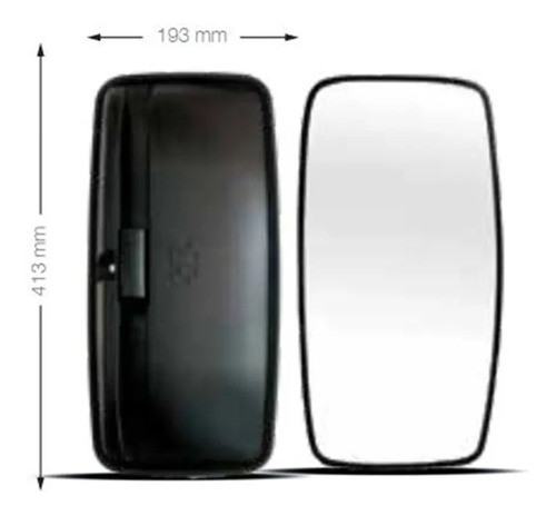 Espejo Exterior Universal Camion M. Benz 1215-1633 Curvo 1