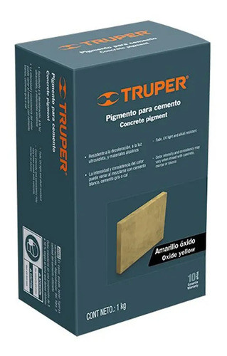 Pigmento Tierra Rojo Óxido Para Cemento 1kg Truper 0