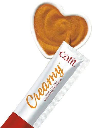 Golosinas Para Gatos Catit Creamy Pollo Pack X4 Premium 1