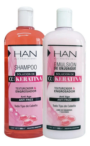 Han Shampoo + Enjuague Keratina Fortalecedor 0