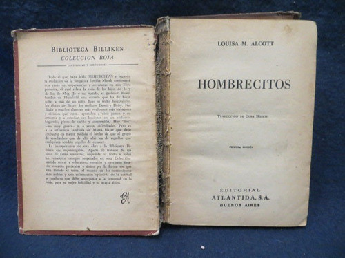 Hombrecitos Louisa M. Alcott Biblioteca Billiken 1955 1