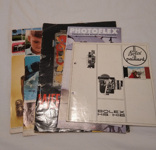 Folletos Antiguos Bolex, Rolleiflex, Marumi Y Más Marcas 0