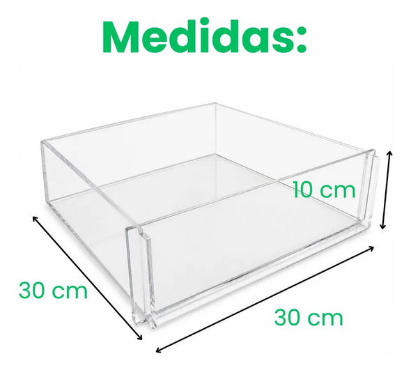 Premium Acrylic Slice Cake Mold 12x12x4 In With Removable Front