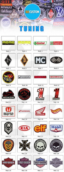 Catalogo Parches Bordados Tuning Marcas Autos Motos Carreras 1