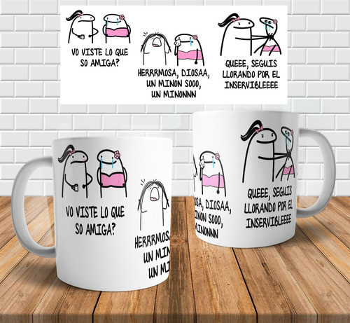 Diseño Vos Viste Lo Que Sos Amiga Flork Sublimar Tazas Meme 0