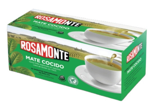 Mate Cocido Rosamonte En Cajas De 25 Saquitos Pack 10u 0