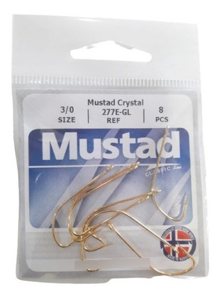 Anzuelo Mustad 277 E-gl #3/0 Ojal Ideal Pejerrey 1