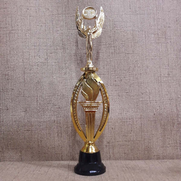Trofeo Plástico Llama Olímpica Alada Alado Honor Mérito 34cm 1