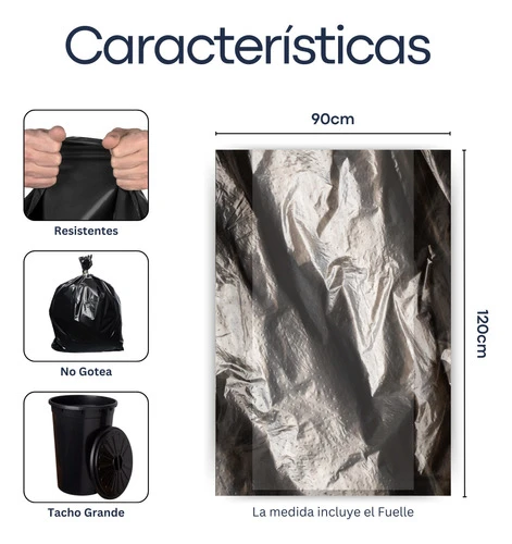 500 Bolsa De Residuo Consorcio Basura Negras Resiste 90x120 1