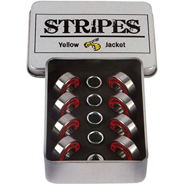 8x Rulemanes Para Skate Abec 9 608 Yellow Jacket + Kit  Rojo 0