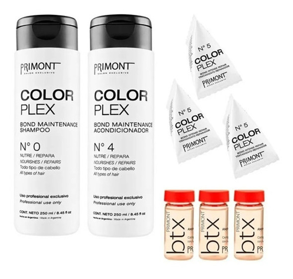 Kit Primont Reparacion Chico Shampoo + Enjuague + Mascaras 0