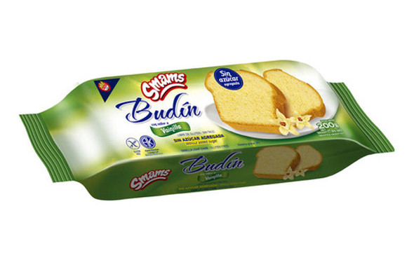 Budín Vainilla Sin Azucar Sin Tacc Smams 200 Gr 0