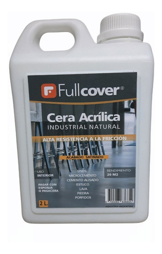 Cera Fullcover Industrial Microcemento X 2lt 0