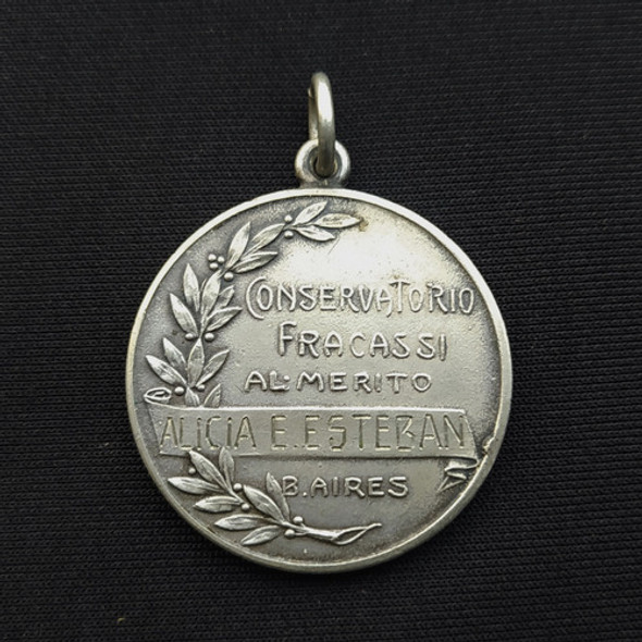 Antigua Medalla Conservatorio Musica Fracassi Al Merito 1 Antigua Medalla Conservatorio Musica Fracassi Al Merito 1