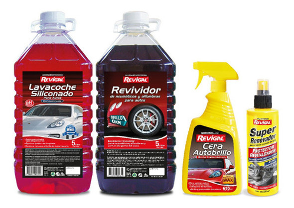 Shampoo Rojo Revividor Renovador Y Autobrillo Revigal 0