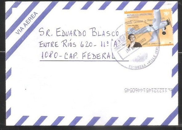 Argentina 2003  Sobre Circulado  Numero 198 0