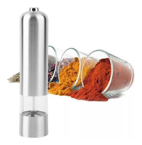 Molinillo Pimentero Eléctrico A Pilas Moledor Pimienta Sal 1