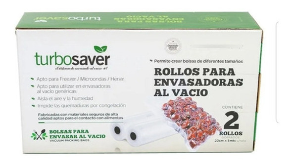 Rollos De Bolsas Gofradas Vacio Turbosaver 22x5 En Caja 1 Rollos De Bolsas Gofradas Vacio Turbosaver 22x5 En Caja 1