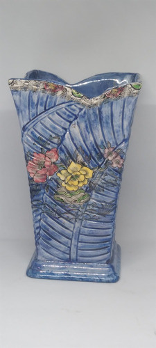 Antiguo Florero De Loza Inglesa Art Deco. 1