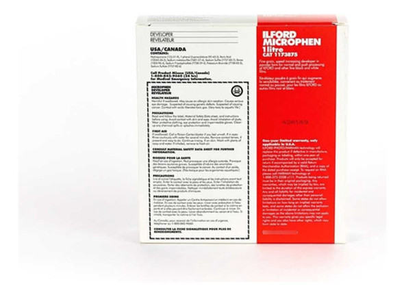 1173875 Revelador Em Pó Para Filme Ilford Microphen 1l 0