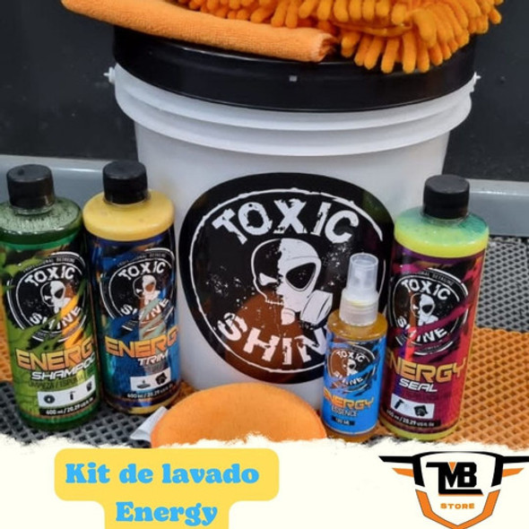 Kit De Lavado Toxic Shine Energy /auto Moto 1