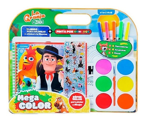 Maletin De Arte Mega Color La Granja De Zenon 0