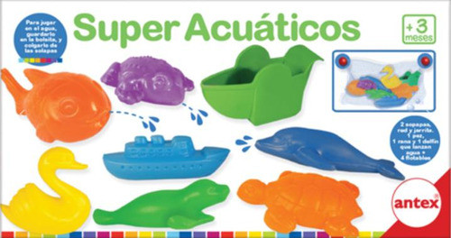 Set Acuaticos Para Jugar En El Agua Y Colgarlos Baño Bebes 1