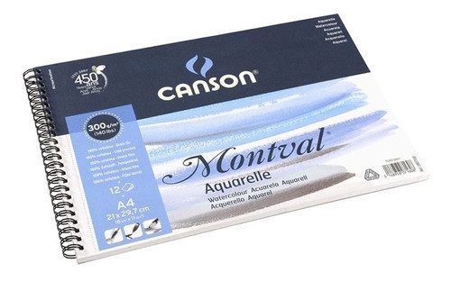 Canson Montval  Block Grano Fino 29.7 X 42 Cm 300 Grs 100 H 1