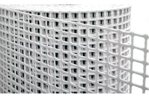 Malla Plástica Cerramiento Tejido Cerco Blanco 1,20m X 10m 1